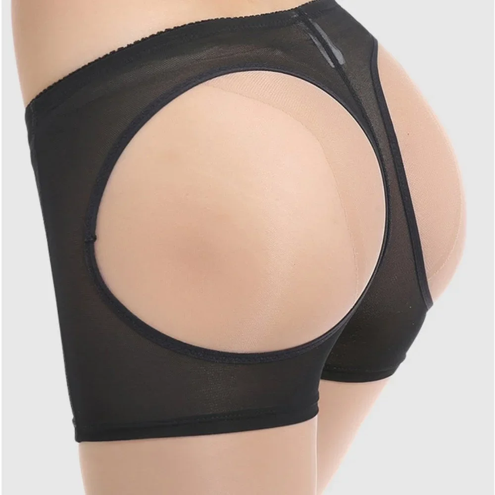 Butt lifting Panty Low Waistline Breathable Mesh Fabric(Black - L) - Picture 12 of 16